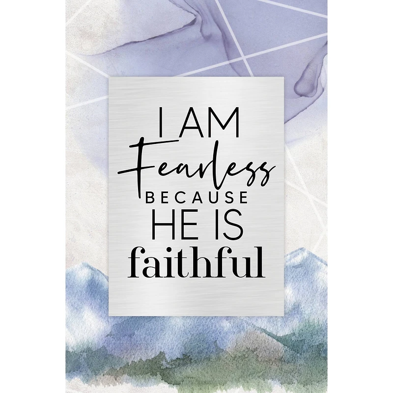 I Am Fearless Plaque with Easel and Wall Hanger