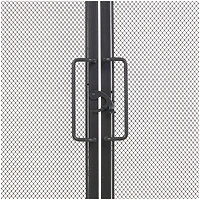 39" Black Metal Minimalistic Single Panel Fireplace Screen