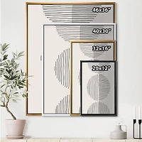 Designart - Minimal Geometric Lines And Circle VII