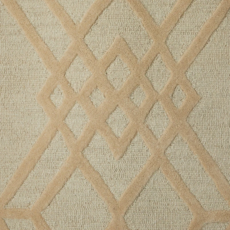 Beige Contemporary 5' x 8' Area Rug