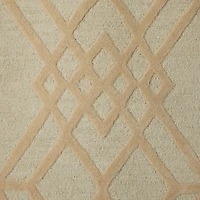 Beige Contemporary 5' x 8' Area Rug