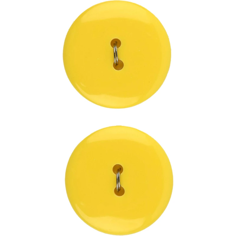 Spectrum Warm 1 1/8" Yellow 2-Hole Buttons, 2ct.