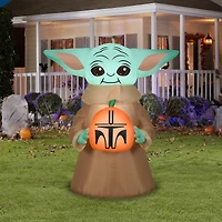 Airblown® 4.5ft. Inflatable The Child with Pumpkin Halloween Decoration
