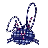 17" Lighted Blue Easter Bunny Head Window Silhouette