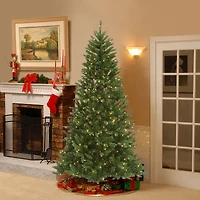 7.5ft. Pre-Lit Peyton Spruce Artificial Christmas Tree, Clear Lights