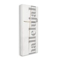 Stupell Industries Hallelujah Spiritual Christmas Sign Canvas Wall Art