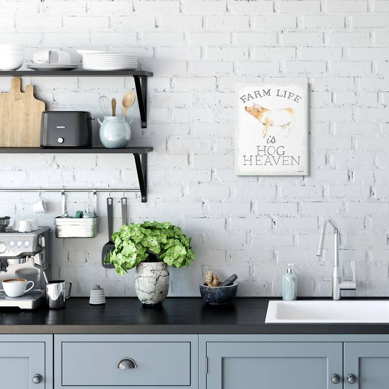 Stupell Industries Farm Life Is Hog Heaven Wall Plaque