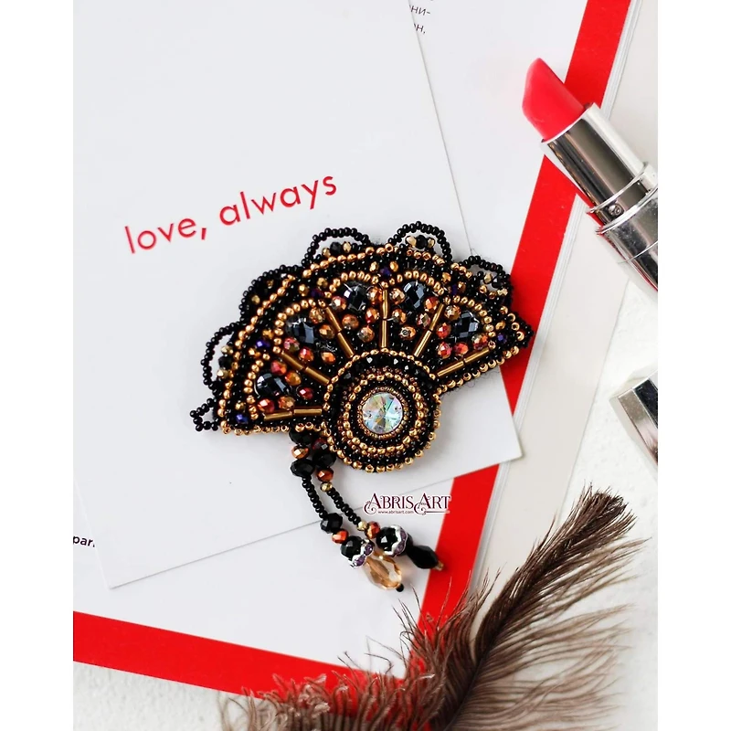 Abris Art Fan Bead Embroidery Decoration Kit