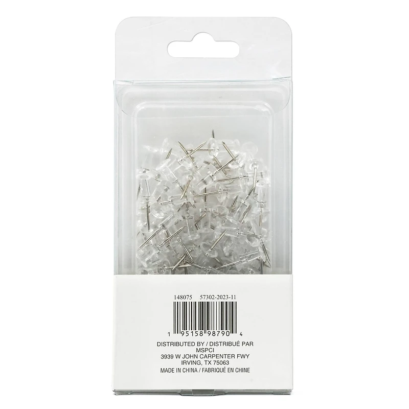 Clear Pushpins by B2C®, 100ct.