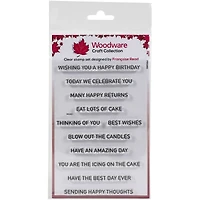 Woodware Birthday Surprise Clear Stamps