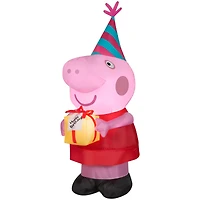 3.5ft. Airblown® Inflatable Peppa Pig with Birthday Cake