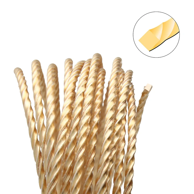 The Beadsmith® Wire Elements™ 18 Gauge Tarnish Resistant Medium Temper Twisted Square Wire