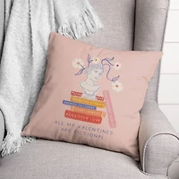 18" All My Valentines are Fictional Accent Pillow