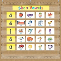 Teacher Created Resources Burlap Pocket File Storage Pocket Chart