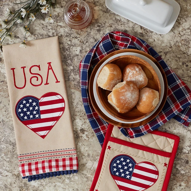DII® Americana Love Potholder Gift Set