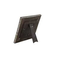 Brown Wood Grain Grid 4" x 4" Frame