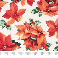 SINGER Christmas Poinsettia Cotton Fabric Fat Quarter Bundle