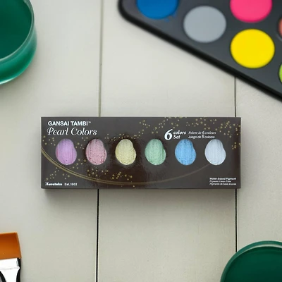 Kuretake Gansai Tambi™ Pearl Metallic Watercolor Set