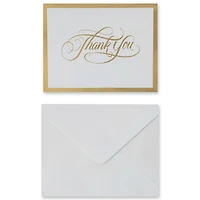 Gold Thank You Cards & Envelopes by Recollections™, 4.25" x 5.5"