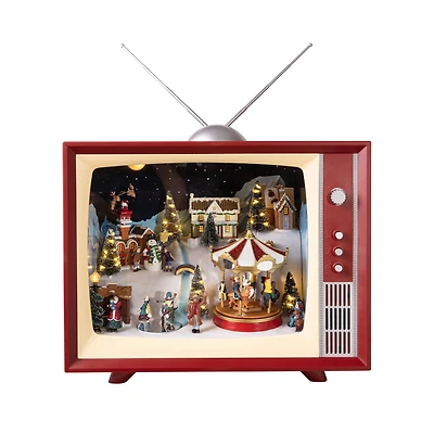 15" Animated & Musical LED Vintage Television