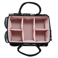 Everything Mary Black & Floral Deluxe Store & Tote Craft Organizer