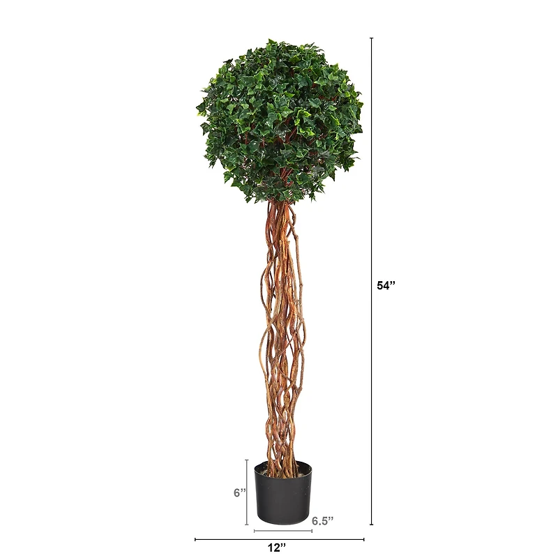 4.5ft. Potted English Ivy Ball Topiary Tree