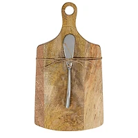 Hello Honey® Mango Wood Board & Knife Set