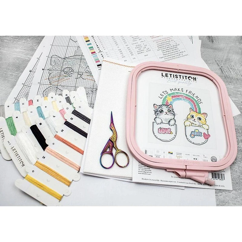 Letistitch Let's make friends! Counted Cross Stitch Kit