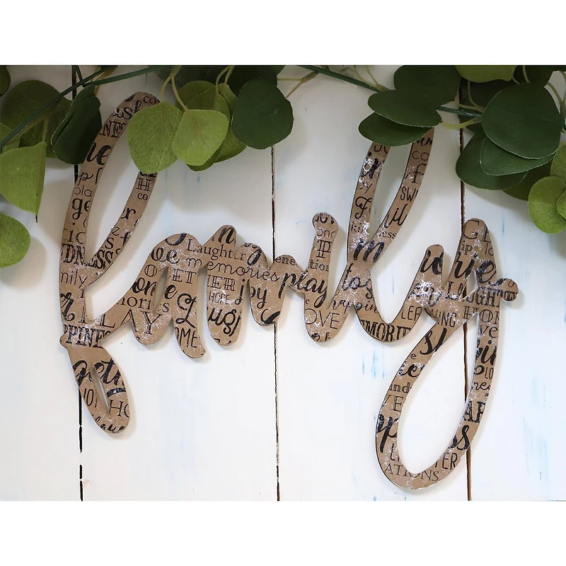 Leisure Arts® 12" Family Wood Word