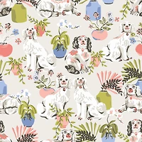 NuWallpaper PrintFresh Stone Good Dog Peel & Stick Wallpaper