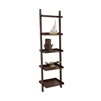 Brown Wood Traditional Shelving Unit, 69 " x 21 " x 14 "