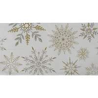 DII® 72'' Snowflake Sparkle Printed Table Runner