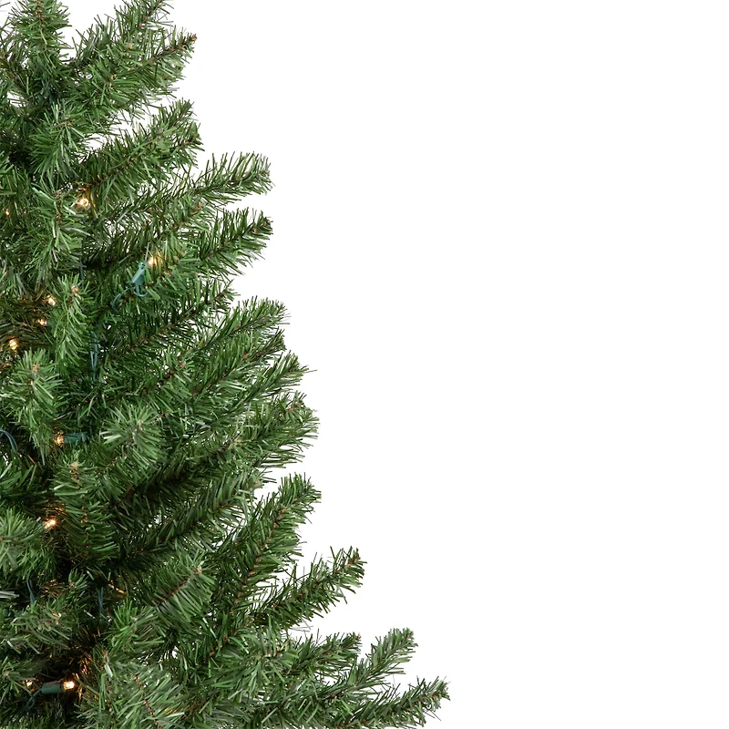 3ft. Pre-Lit Canadian Pine Artificial Christmas Tree, Clear & White LED Lights