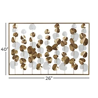 40" Gold Metal Modern Wall Décor