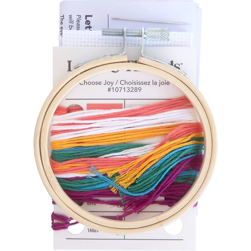Choose Joy Cross Stitch Kit by Loops & Threads®