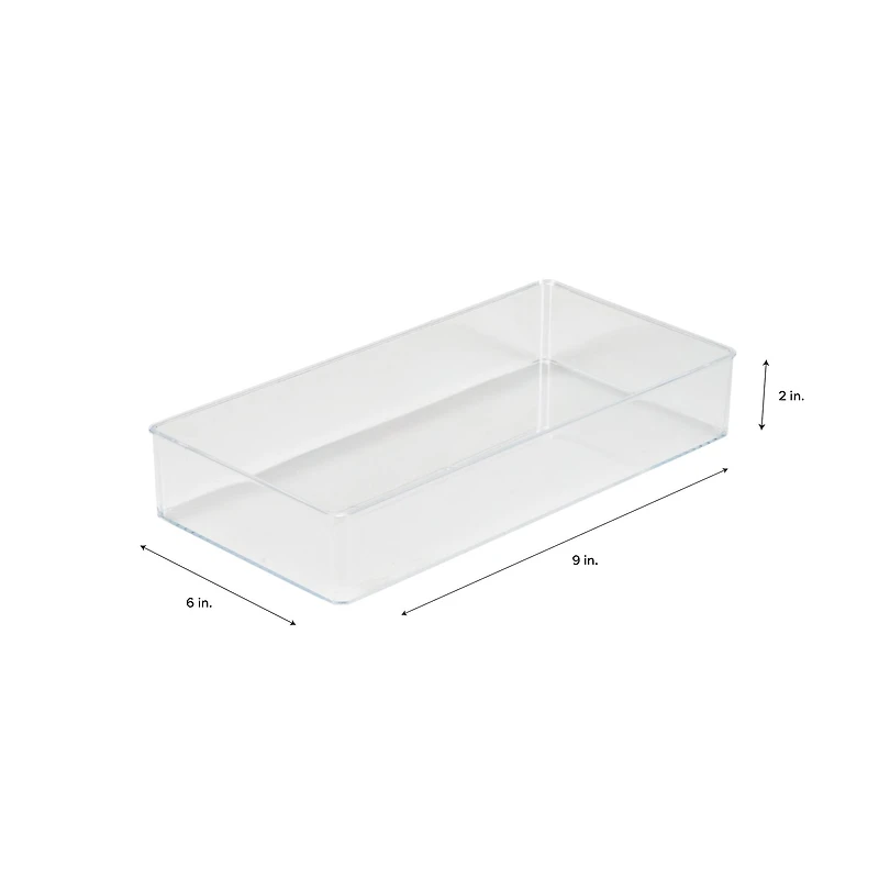 Simplify Medium Rectangular Clear Drawer Organizer