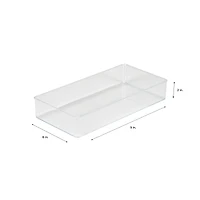 Simplify Medium Rectangular Clear Drawer Organizer