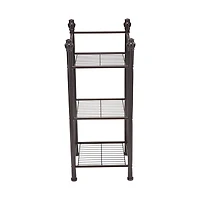 Organize It All 30" Belgium Oil Rubbed Bronze 3-Tier Shelving Tower