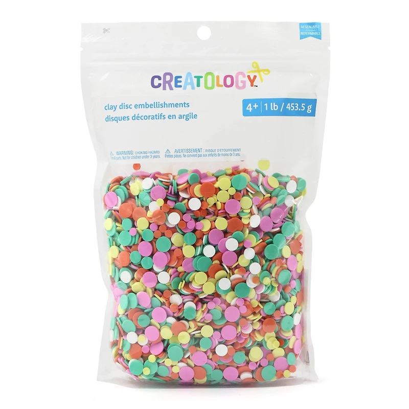 1lb. Confetti Clay Disc Embellishments by Creatology™