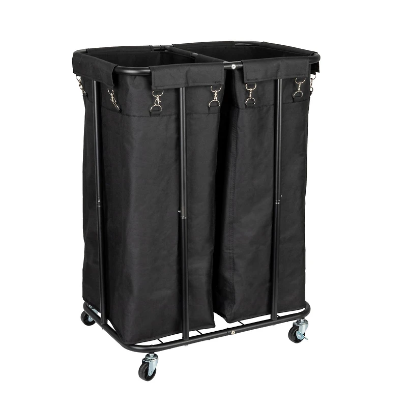 Household Essentials 2-Bag Rolling Laundry Sorter