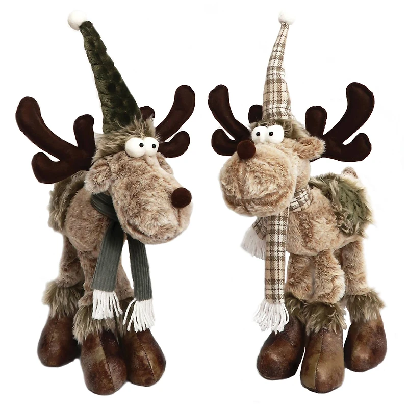 Santa's Workshop 15" Happy Moose Set