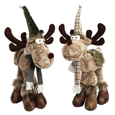 Santa's Workshop 15" Happy Moose Set