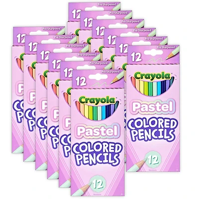 Crayola® Pastel Colored Pencils, 12 Packs of 12