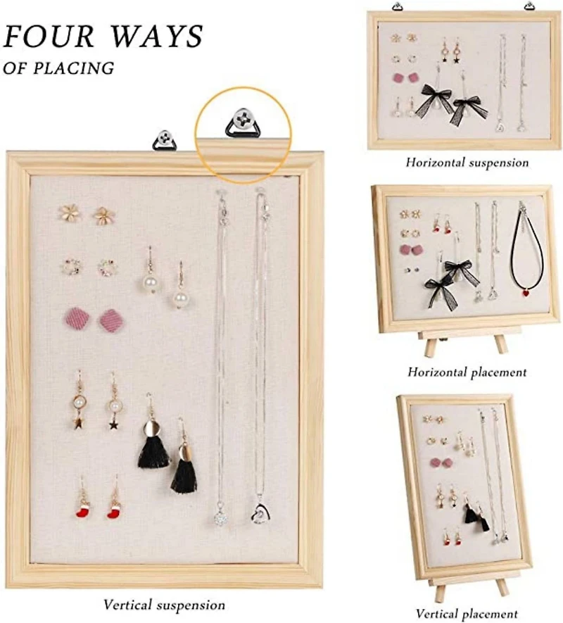 NEX™ Wall-Mounted Jewelry Display Organizer with Stand