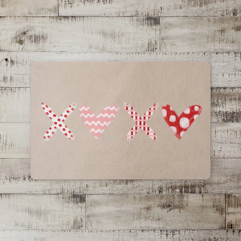 XOXO Pattern Floor Mat