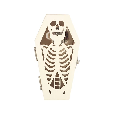 Mini Skeleton Coffin DIY LED Wood Décor by Make Market®