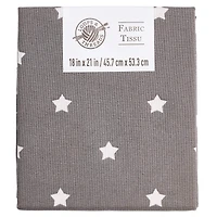 Gray Printed Fabric by Loops & Threads®