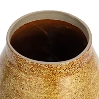 Hello Honey® 5qt. Brown Round Stoneware Beverage Dispenser with Lid