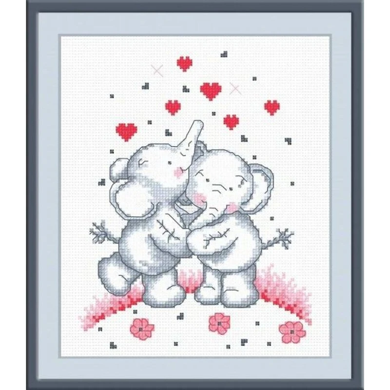 Oven Elephants Cross Stitch Kit