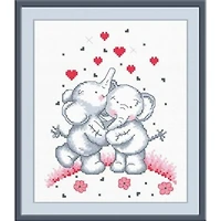 Oven Elephants Cross Stitch Kit